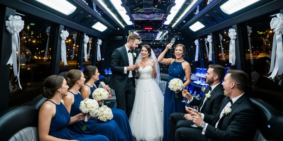 Luxury Wedding Party Bus Services by usbargainlimo – Comfort, Style, and Celebration on the Road