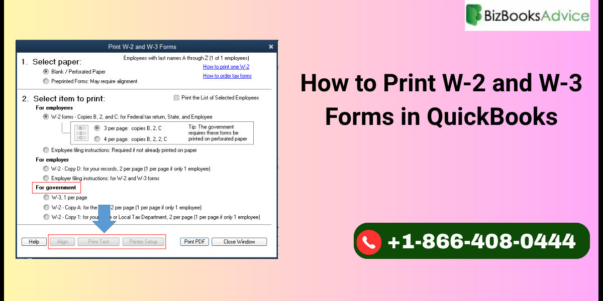 How to Print W-2 and W-3 Forms in QuickBooks